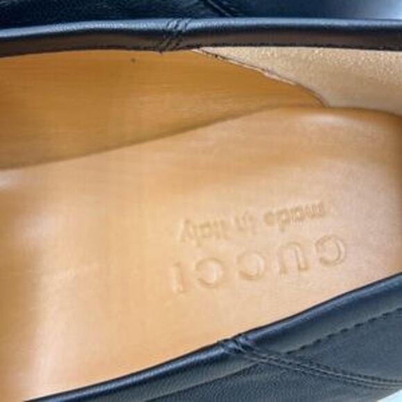 Men's Gucci Jordaan Horsebit loafers size 10 fits 11 US made in Italy - Picture 2 of 8